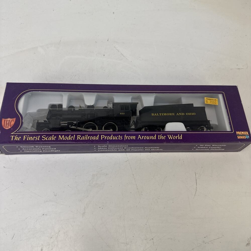 HO IHC / MEHANO 4-4-0 AMERICAN " BALTIMORE AND OHIO" ROAD # 822 # M804 DCC READY